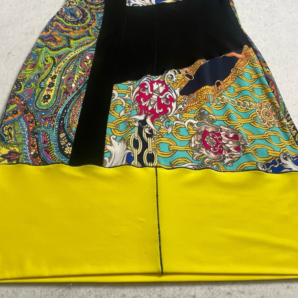 Joseph Ribkoff Yellow Stretch Multi Pattern Color… - image 7